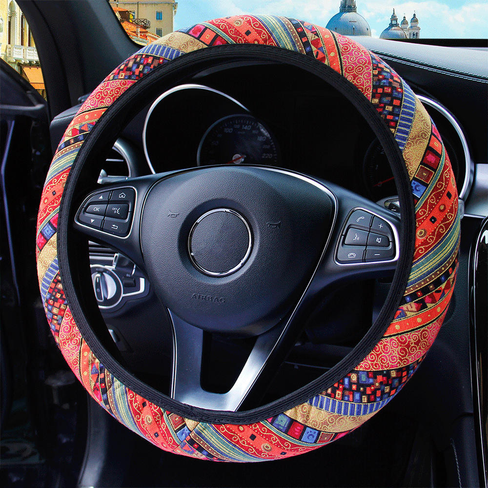 Universal Women<i></i>'s Bohemian Leather Steering Wheel Cover - Kuaiyixing Trading Co., Ltd.